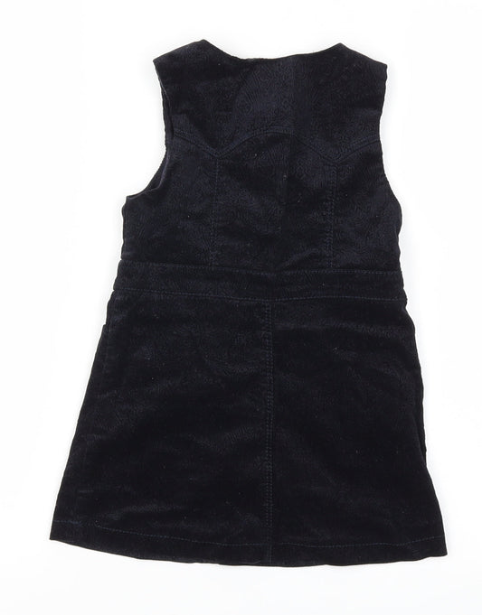 Preworn Girls Blue Fit & Flare Size 5 Years