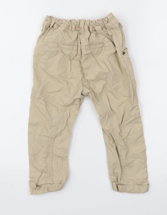NEXT Girls Beige Chino Trousers Size 2-3 Years