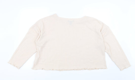 New Look Womens Pink Pullover Jumper Size L