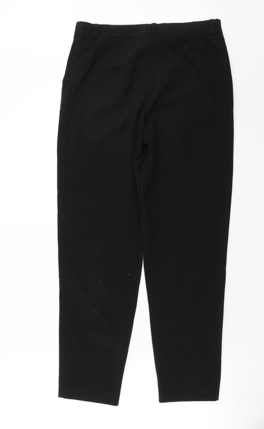 Marks and Spencer Womens Black Trousers Size 10 L28 in