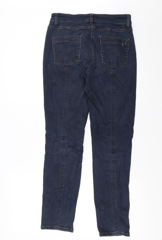 Cambio Womens Blue Denim Skinny Jeans Size 12 L29 in