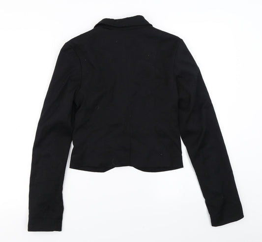 Divided Womens Black Jacket Blazer Size 8