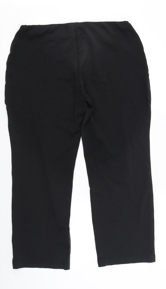 M&S Collection Womens Black Trousers Size 32 in L25 in