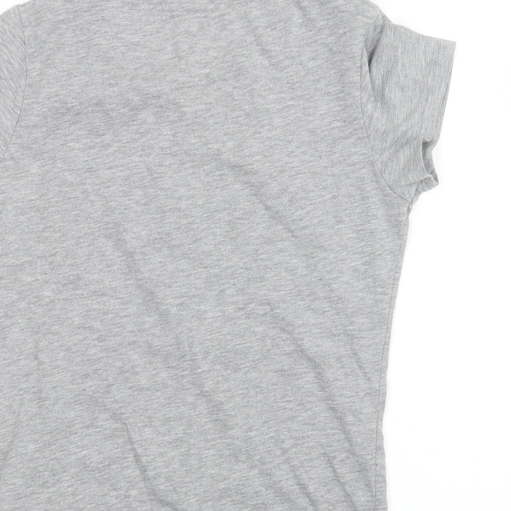 George Womens Grey Geometric Top Pyjama Top Size 8