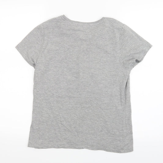 BC Collection Womens Grey Basic T-Shirt Size M