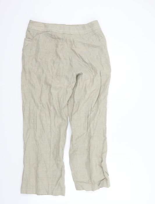 Preworn Womens Beige Trousers Size 32 L26 in - Pockets