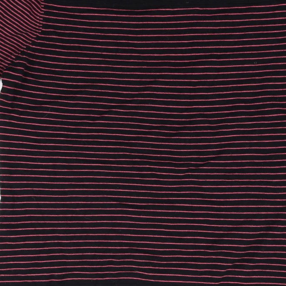 NEXT Womens Black Striped Pullover Jumper Size 12