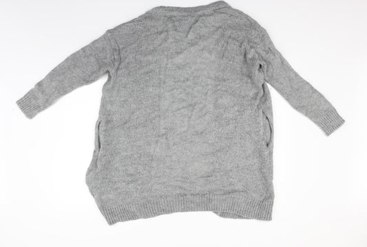 H&M Womens Grey Cardigan Jumper Size S
