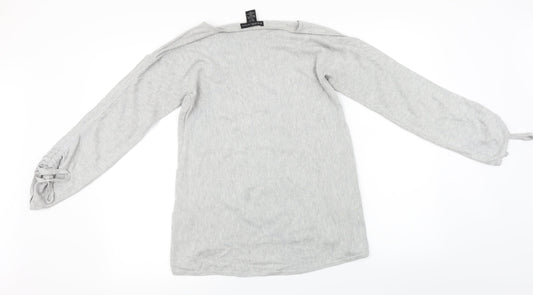 Design History Womens Grey Pullover Jumper Size 10