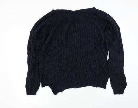 New Look Womens Blue Pullover Jumper Size L