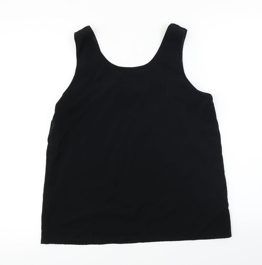 Jamie Oliver Womens Black Basic Blouse Size 14