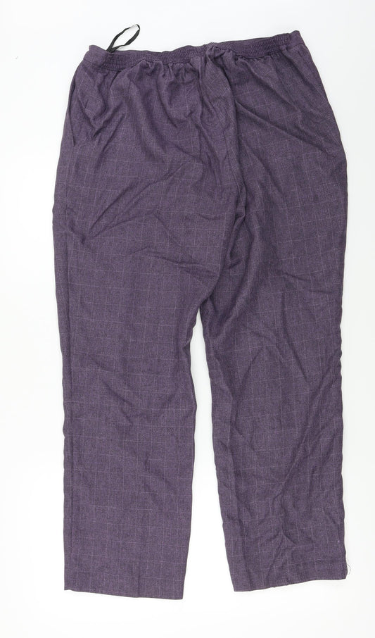 Preworn Womens Purple Trousers Size 32 in L27 in