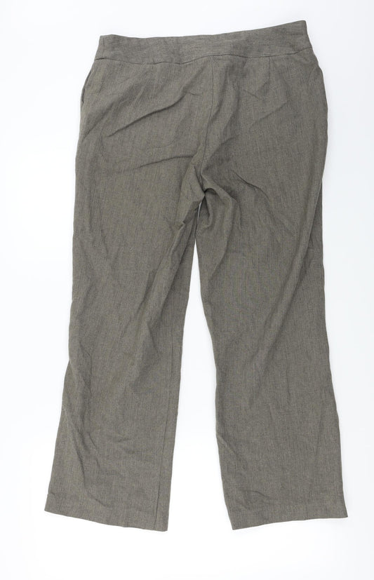 BM Womens Beige Trousers Size 16 L26 in