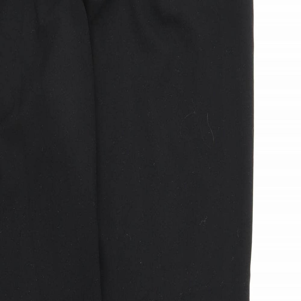 M&S Womens Black Trousers Size 14 L29 in