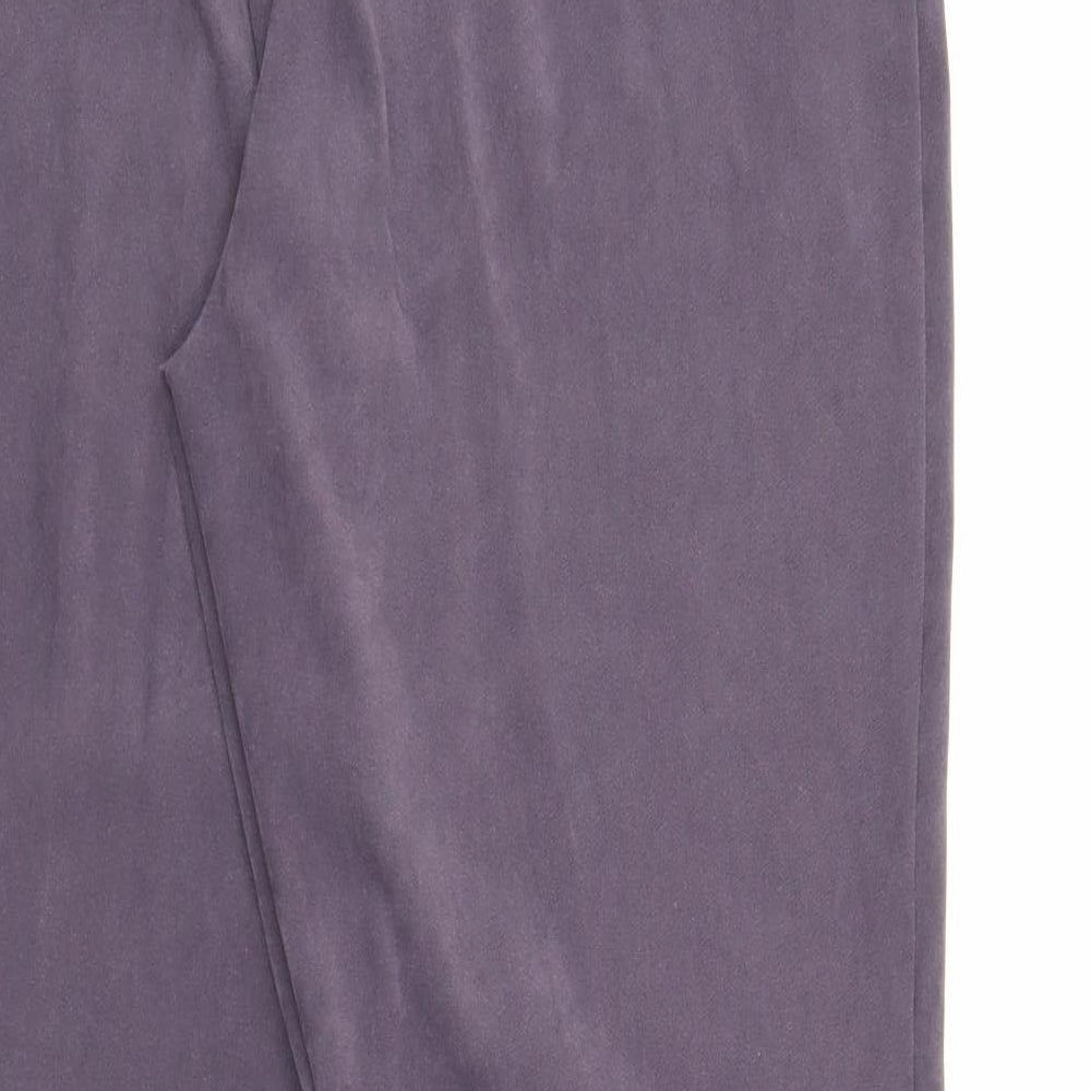 Classics Womens Purple Trousers Size 14 L25 in