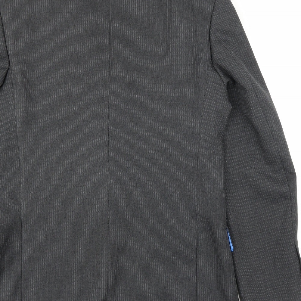 F&F Mens Black Striped Jacket Suit Jacket Size 42