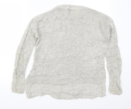 New Look Womens Grey Pullover Jumper Size S