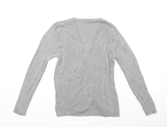 Ozone Womens Green Knit Cardigan Jumper Size L