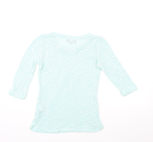 New Look Womens Green Knit Pullover Jumper Size 6