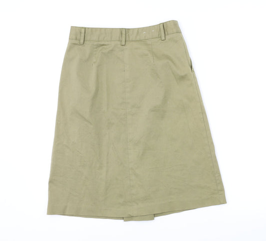 Vanezza regazza Womens Green A-Line Skirt Size 26 in