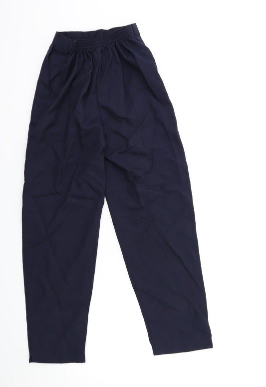 Preworn Womens Black Trousers Size 23 in L25 in