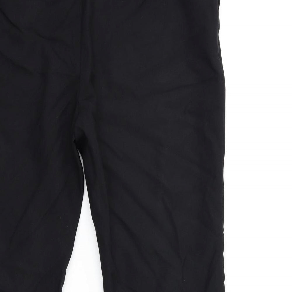 Preworn Womens Black Trousers Size 10 L25 in