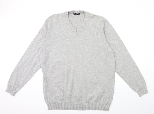 capsule Mens Grey Knit Pullover Jumper Size 2XL