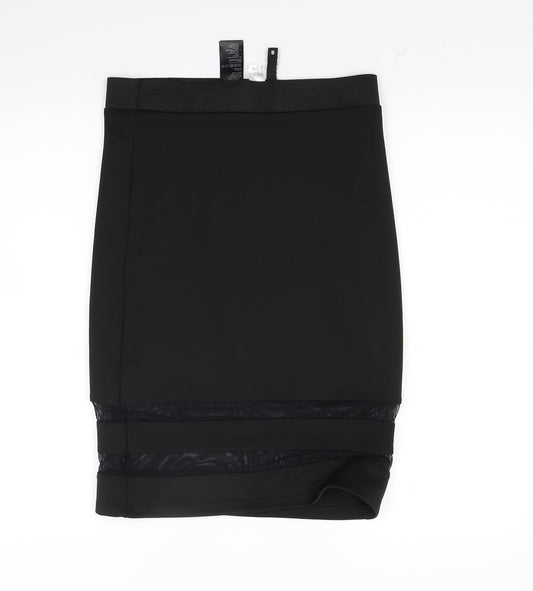 Divided Womens Black Bandage Skirt Size S