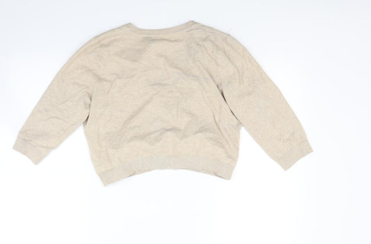 New Look Womens Beige Cardigan Jumper Size 14
