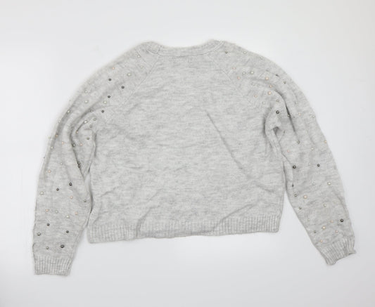 RESERVED Womens Grey Pullover Jumper Size M