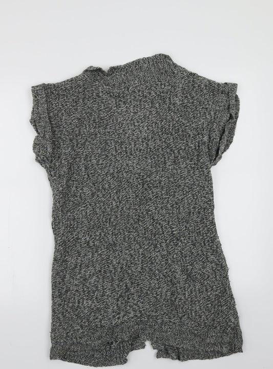 Ellos Womens Grey Cardigan Jumper Size 10