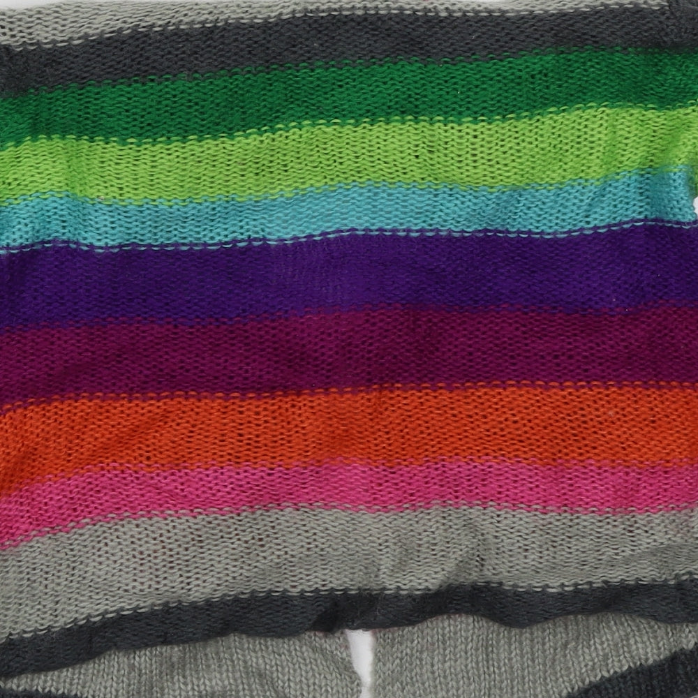 Gap Girls Purple Striped Cardigan Jumper Size 10 Years