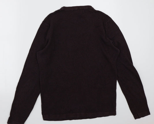 Premium Womens Purple Pullover Jumper Size M