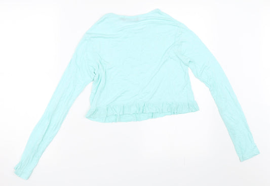 In the Style Womens Blue Basic T-Shirt Size 6