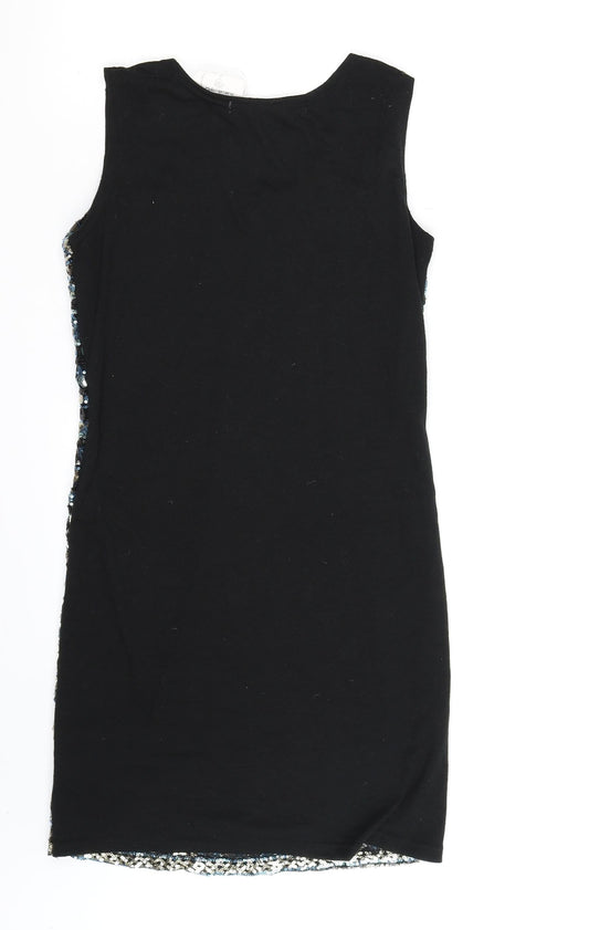 Maia Hemera Womens Black Geometric Mini Size M