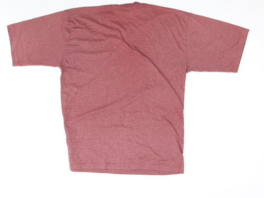 MC Casuals Mens Purple T-Shirt Size L