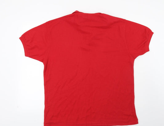 Casual Club Mens Red Polo Size L
