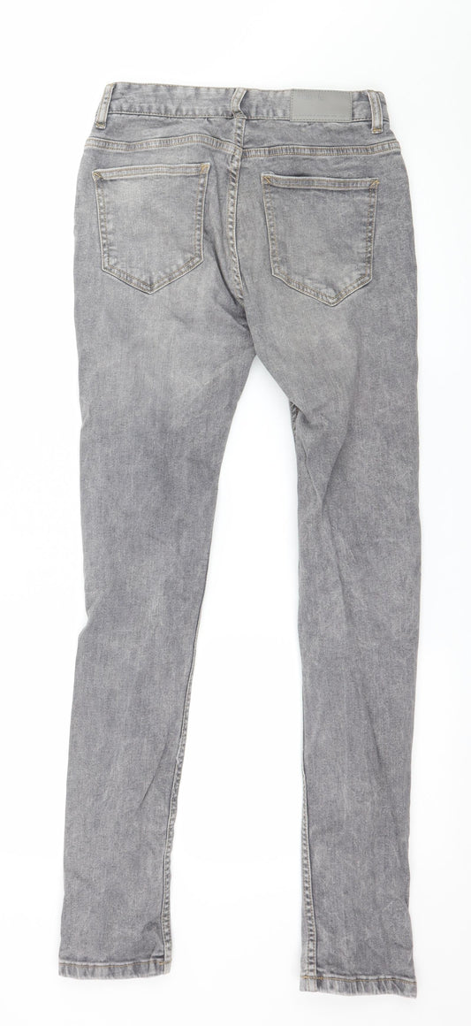 Denim & Co. Mens Grey Denim Skinny Jeans Size 28 in L32 in