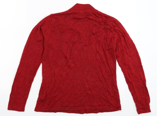 Marks and Spencer Womens Red Knit Pullover Jumper Size S