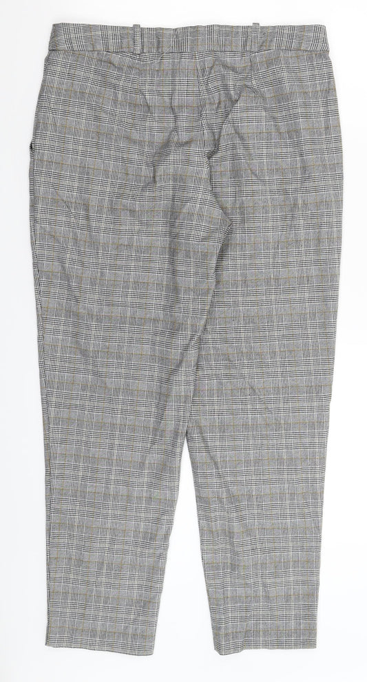 Preworn Womens Multicoloured Check Trousers Size 32 in L26 in