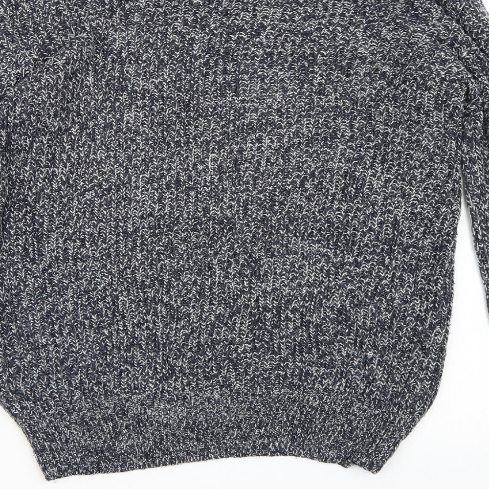 Cedar Wood State Mens Blue Knit Pullover Jumper Size M