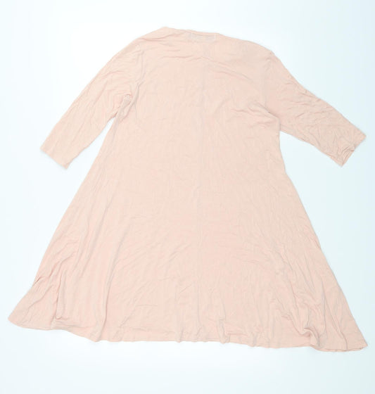 Boohoo Womens Pink Tunic T-Shirt Size 10