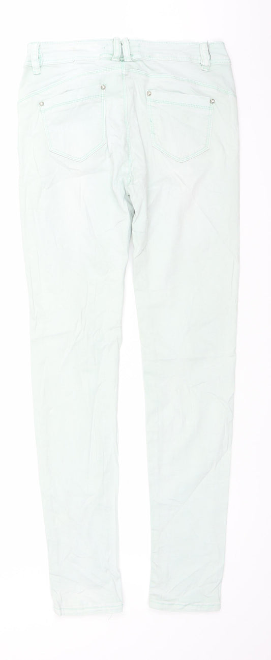 Monday Womens Green Denim Straight Jeans Size 29 in L29 in
