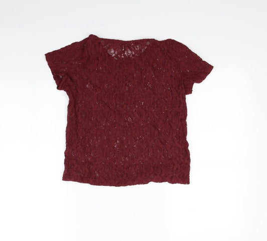 Glamorous Womens Red Basic Tank Size 10