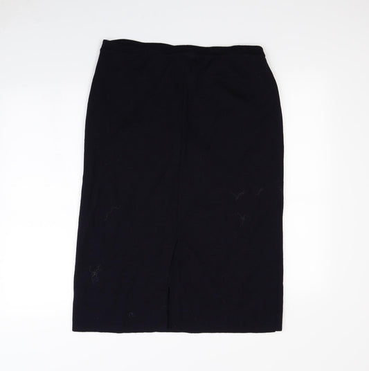 Preworn Womens Blue Straight & Pencil Skirt Size 34 in