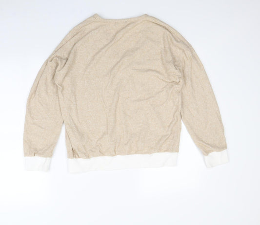 Boohoo Womens Beige Pullover Jumper Size L