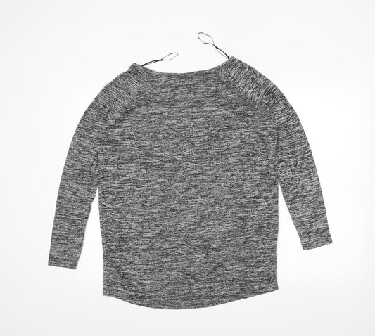Topshop Womens Grey Tunic Jumper Size 10