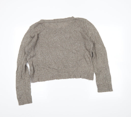H&M Womens Brown Pullover Jumper Size M
