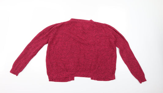 M&S Womens Purple Cardigan Jumper Size 16