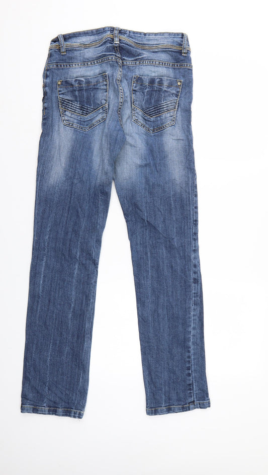 MBJ Womens Blue Denim Skinny Jeans Size 36 in L32 in